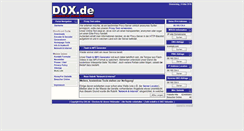 Desktop Screenshot of d0x.de