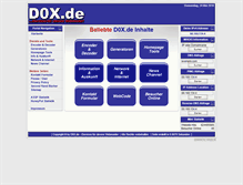 Tablet Screenshot of d0x.de